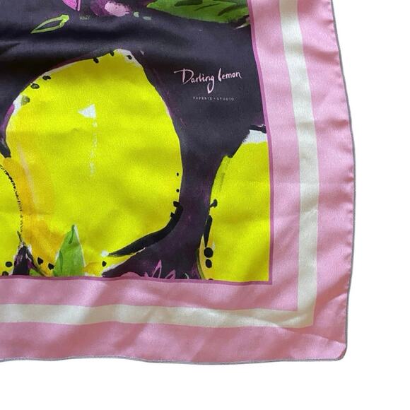 Darling Lemon Studio Satin Scarf/Wrap - 36x36 - Picture 2 of 3